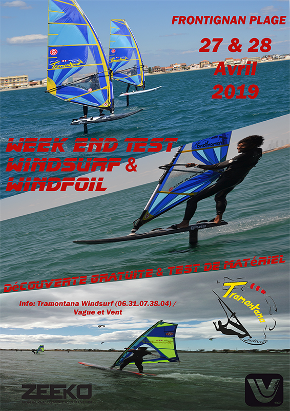 Test et découverte windsurf et windfoil